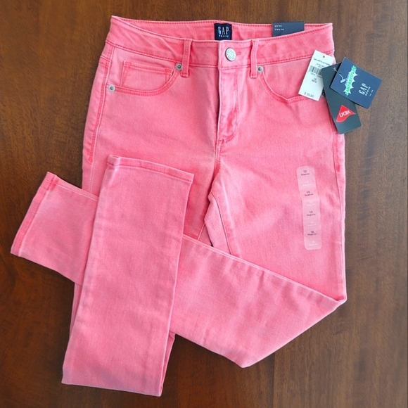 NWT Gap Denim High Stretch Super Skinny Jeans, 12 Girls Regular Super Skinny - Picture 3 of 6